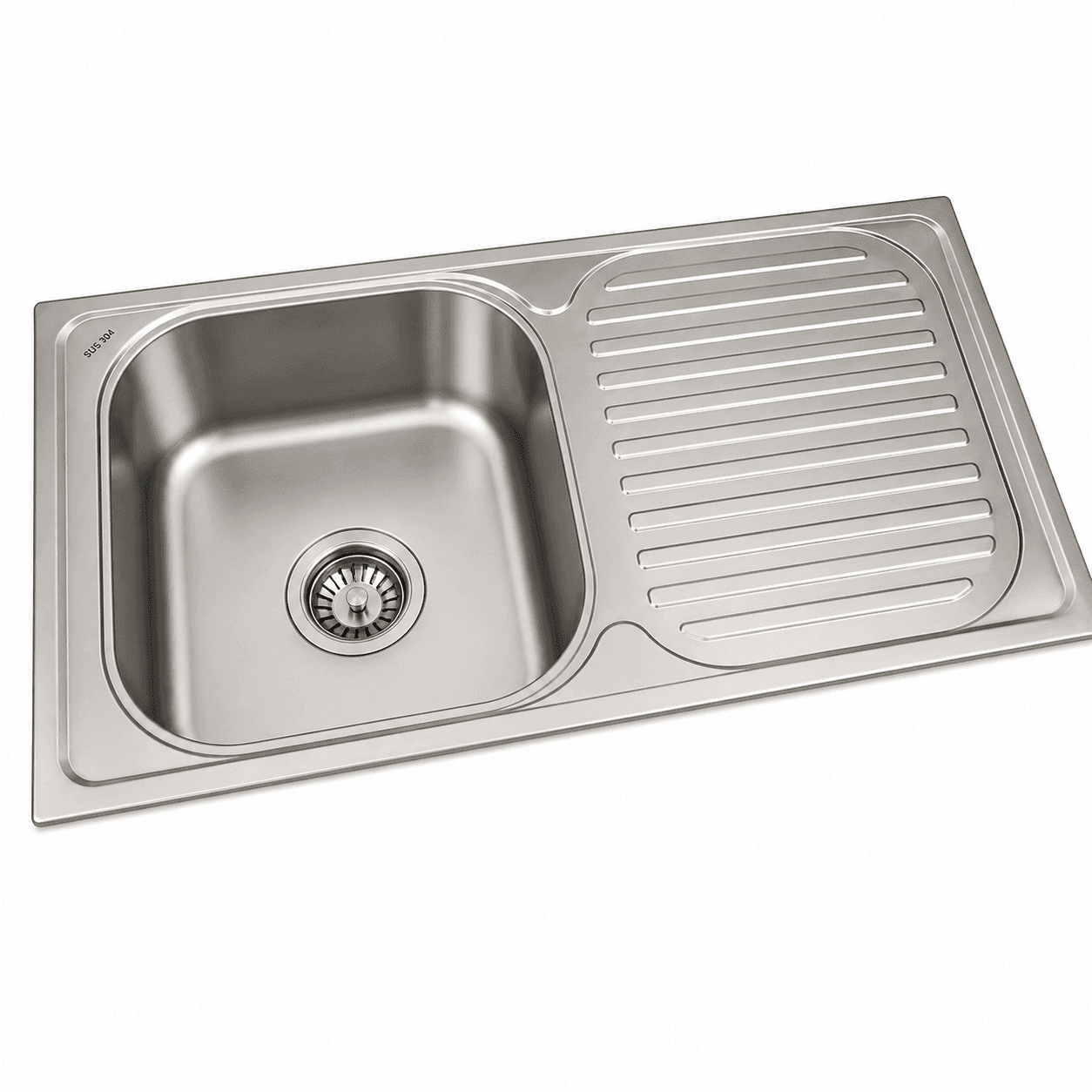 Stainless-steel kitchen sink